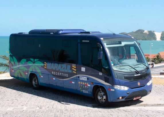 O passeio da Marazul para Pipa é com micro-ônibus ou van.