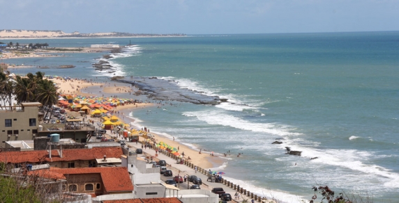 Vista das praias urbanas