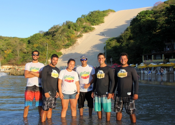 A galera da Get UP: Paulo, Alexandre, Luisa, Thales, Natanael e Andrewns